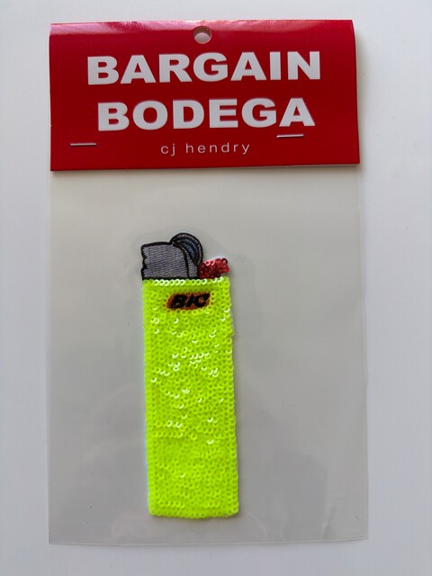 CJ Hendry — Bargain Bodega Sequin Patch - BIC lighter, 2024