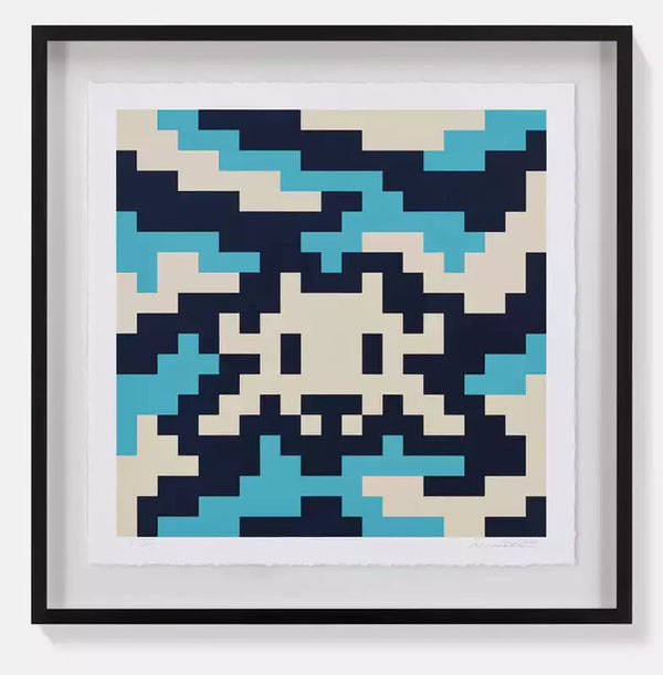 Invader — Camo S-3C-M3 - Framed, 2024