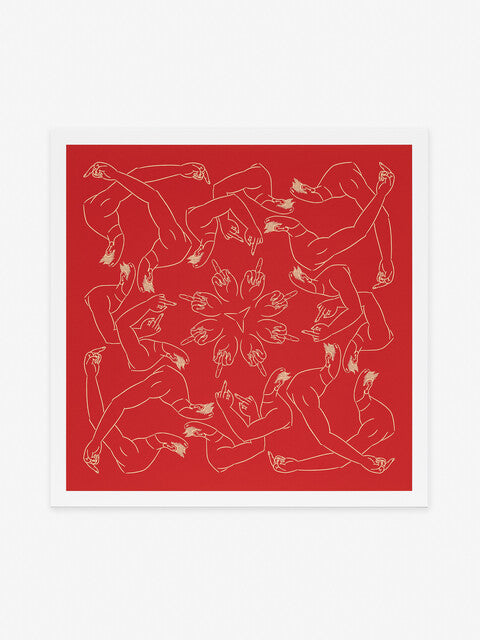 Ai Weiwei — Middle Finger in Red, 2023