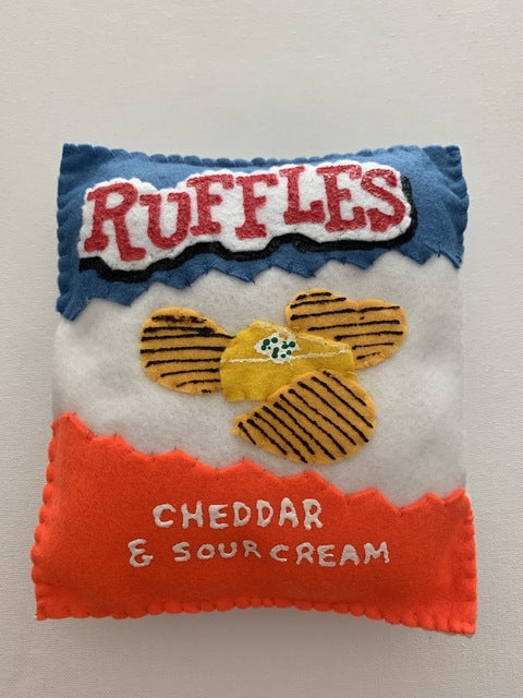 Lucy Sparrow — Ruffles Chips Bag, 2018