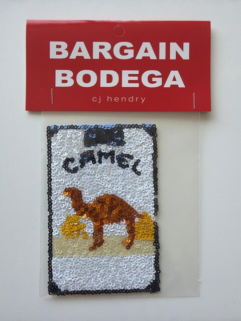 CJ Hendry — Bargain Bodega Sequin Patch - Camel Cigarette Box, 2024