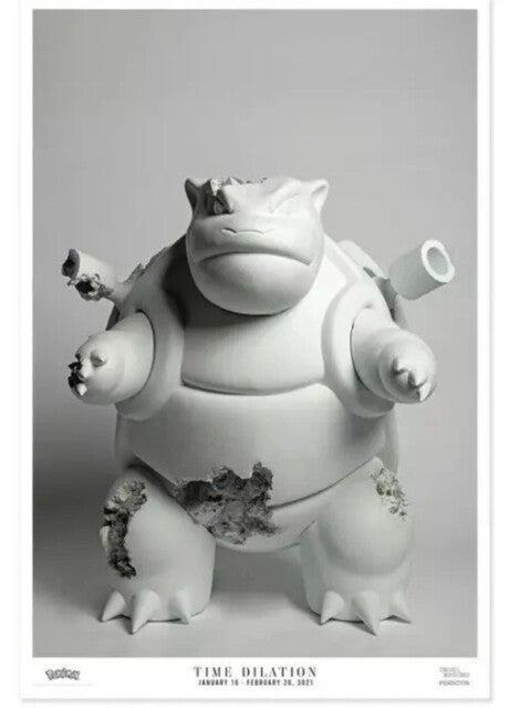 Daniel Arsham — Blue Calcite Blastoise Crystalize Exhibition Poster, 2021