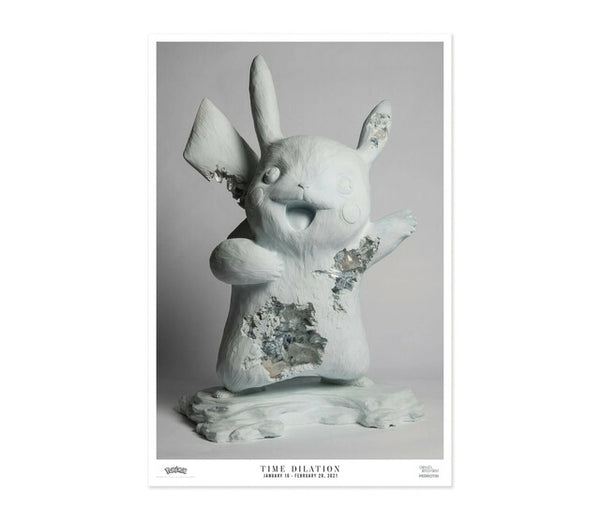 Daniel Arsham — Blue Calcite Pikachu Crystalized Poster, 2021