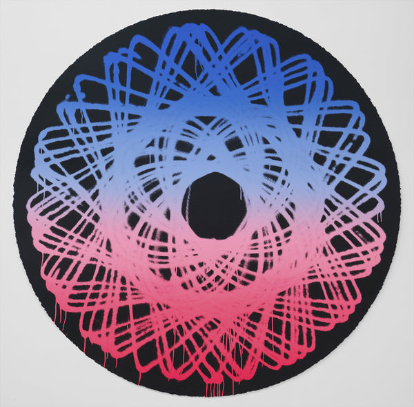 Spirograph Black by Jason REVOK — fine art print available at Rowang Gallery