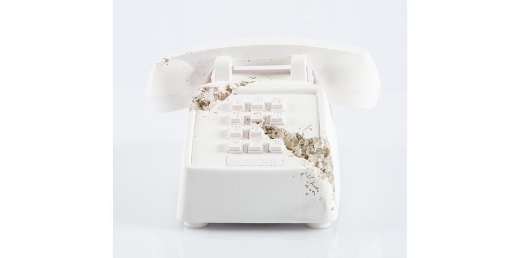 FR-05 Telephone by Daniel Arsham — sculpture available at Rowang Gallery