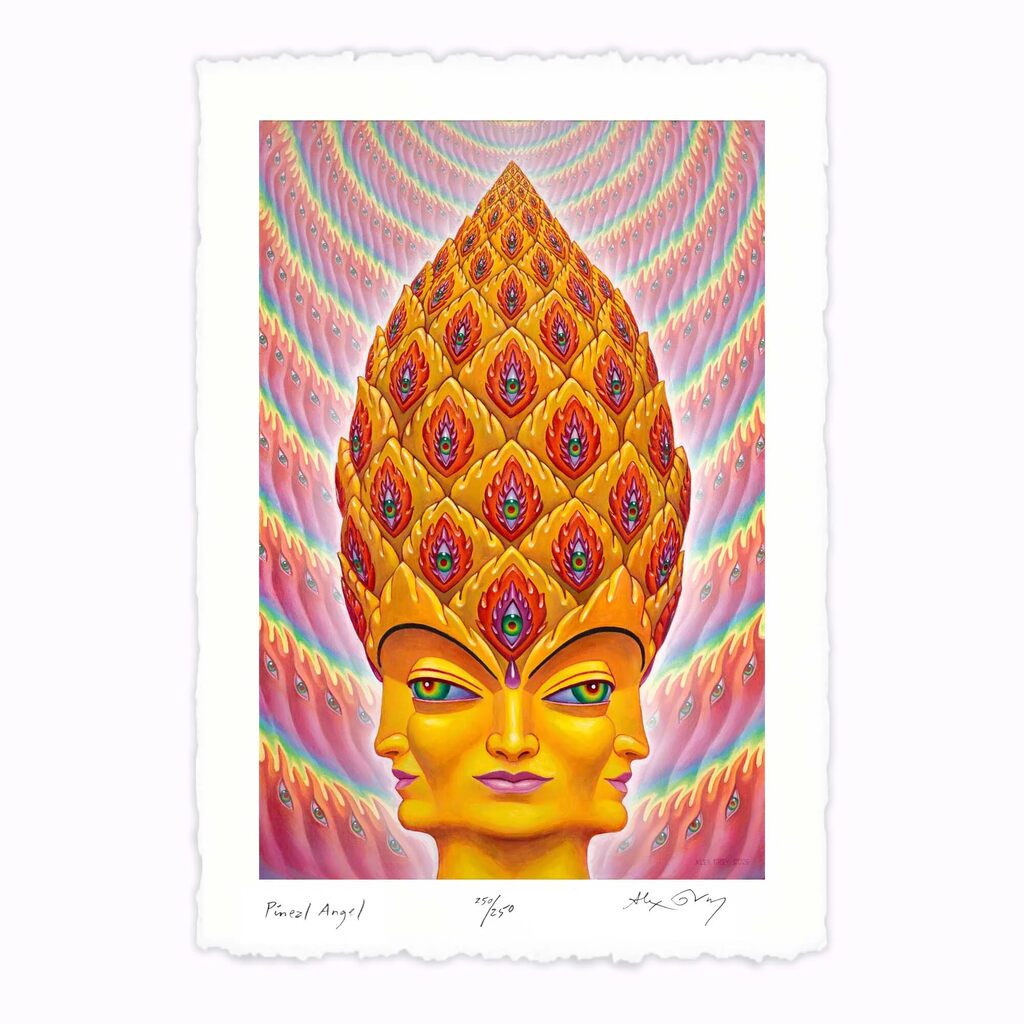 Pineal Angel by Alex Grey — fine art print available at Rowang Gallery