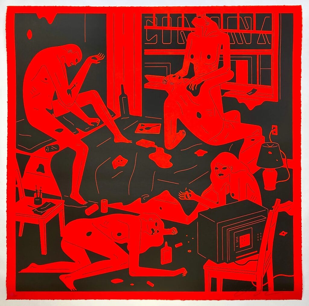 Park Ave - Red by Cleon Peterson — fine art print available at Rowang Gallery