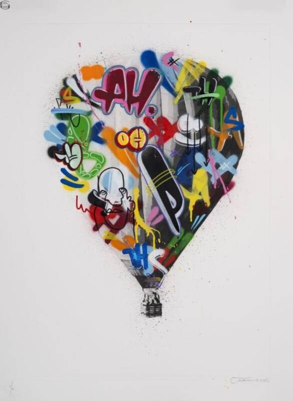 Balloon Hand Finished by Martin Whatson — fine art print available at Rowang Gallery