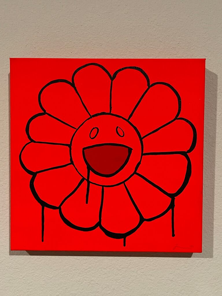 Murakami Flower by Johnny in Paris — painting available at Rowang Gallery
