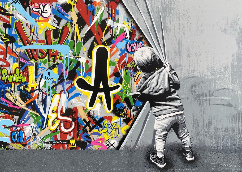 Beyond The Wall (P/P) by Martin Whatson — fine art print available at Rowang Gallery