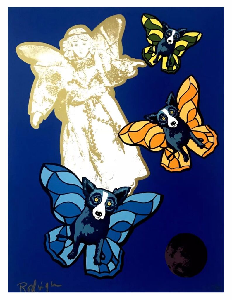 Angel Baby by George Rodrigue — fine art print available at Rowang Gallery