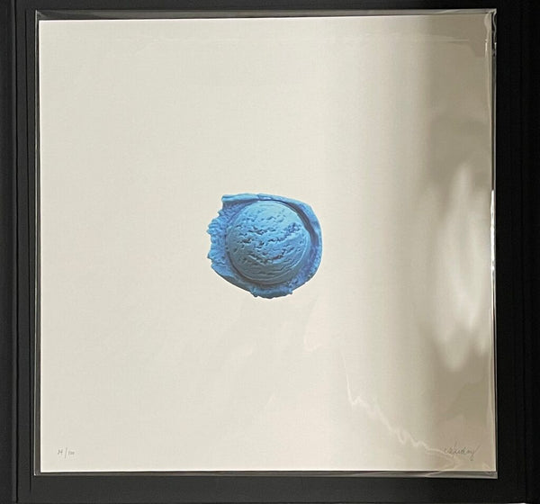Blue Ice Cream Scoop by CJ Hendry — fine art print available at Rowang Gallery