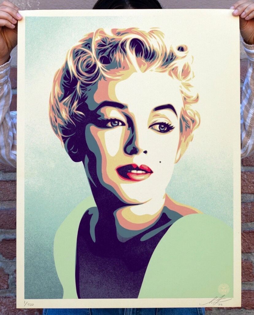 Marilyn - Sunset by Shepard Fairey — fine art print available at Rowang Gallery