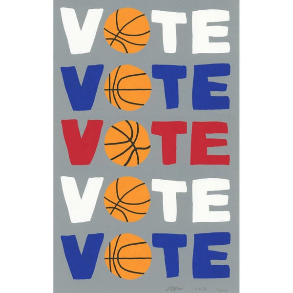 VOTE by Jonas Wood — fine art print available at Rowang Gallery