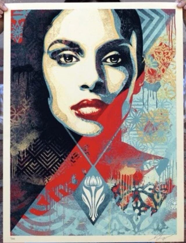 Spring Forth by Shepard Fairey — fine art print available at Rowang Gallery