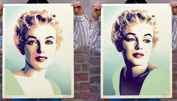 Marilyn - Sunset & Sunrise Set by Shepard Fairey — fine art print available at Rowang Gallery