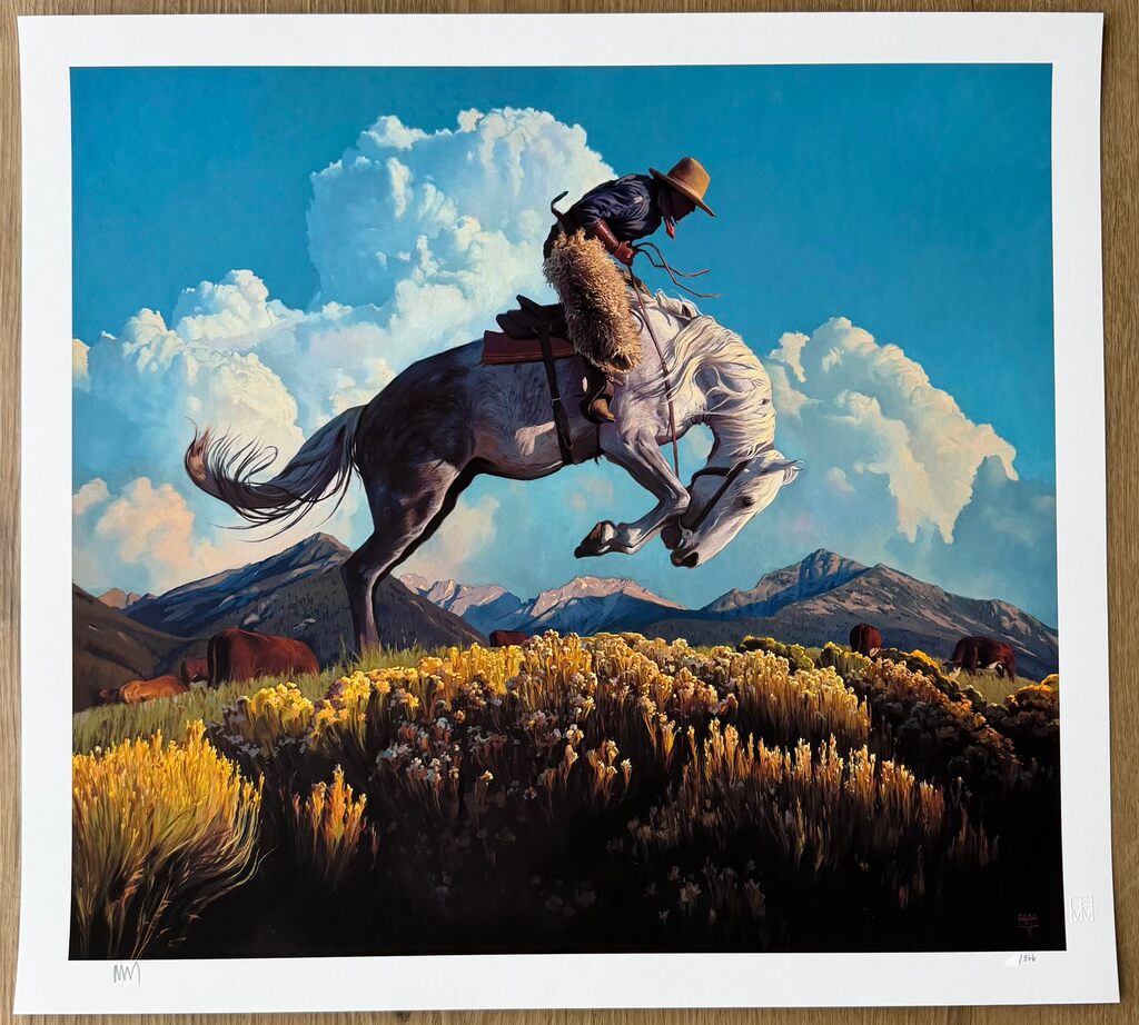 Life Is A Bronc by Mark Maggiori — fine art print available at Rowang Gallery