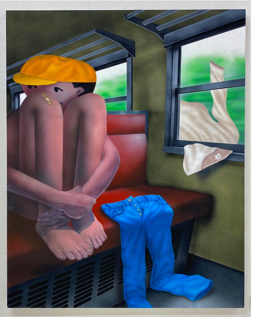 Play River by Hiroshima Shinkichi — painting available at Rowang Gallery