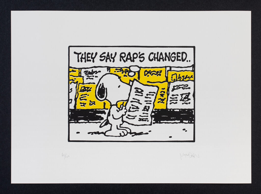 They Say Rap's Changed by Mark Drew — fine art print available at Rowang Gallery