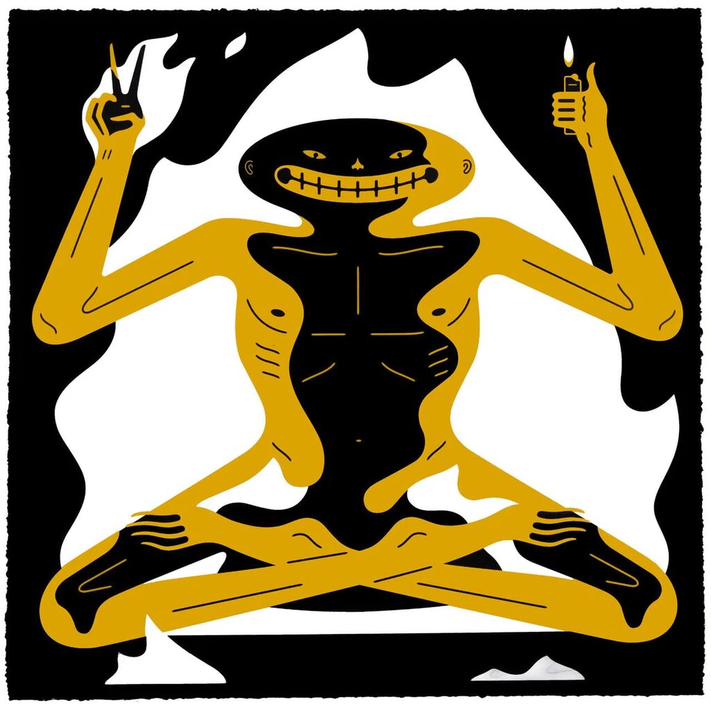 Burnout - Black by Cleon Peterson — fine art print available at Rowang Gallery