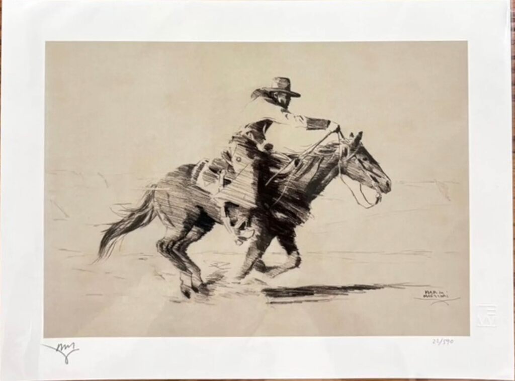 Arizona Cannonball Sketch by Mark Maggiori — fine art print available at Rowang Gallery
