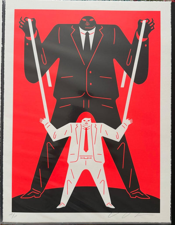 Little Big Man - Putin Trump - Red by Cleon Peterson — fine art print available at Rowang Gallery