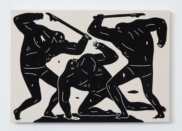 Blood Runs Cold by Cleon Peterson — painting available at Rowang Gallery