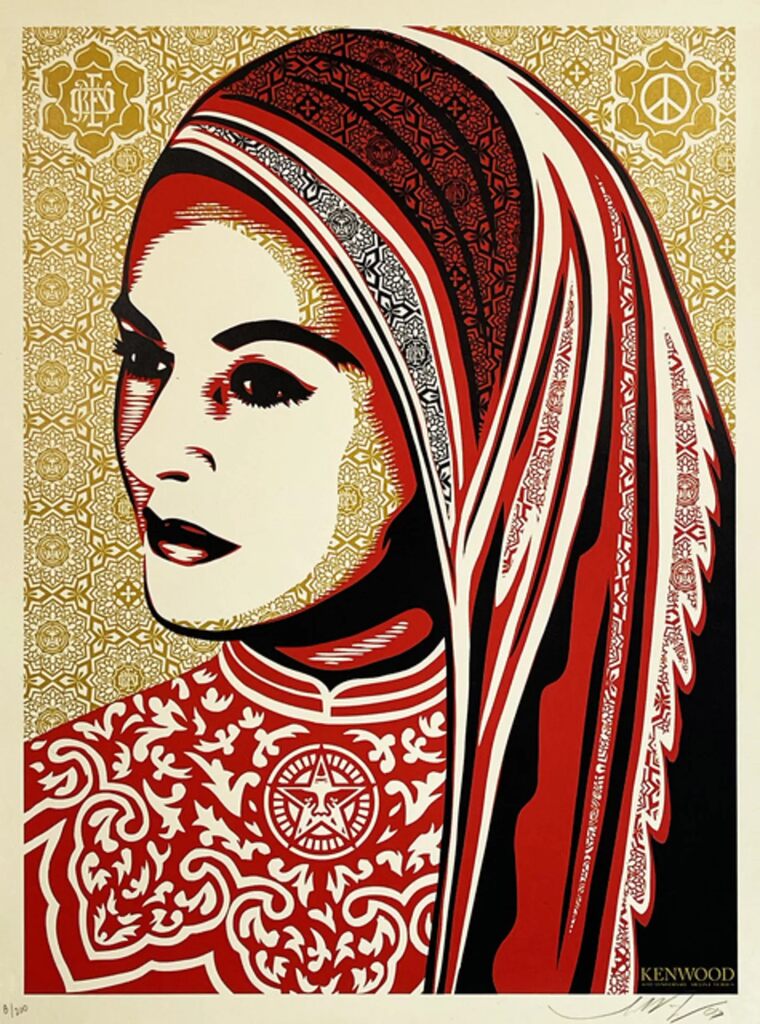 Peace Woman - Kenwood by Shepard Fairey — fine art print available at Rowang Gallery