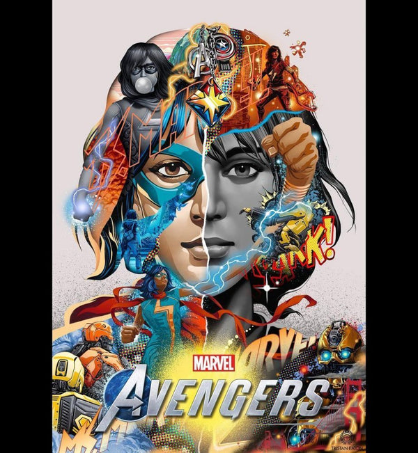 Ms. Marvel by Tristan Eaton — fine art print available at Rowang Gallery