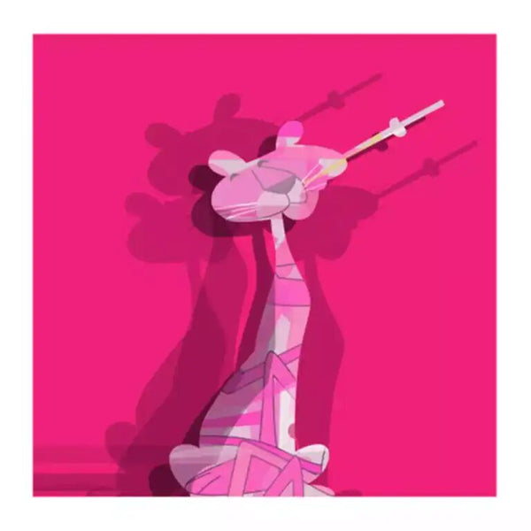 Blinking Pink (Variant) by Jerkface — fine art print available at Rowang Gallery