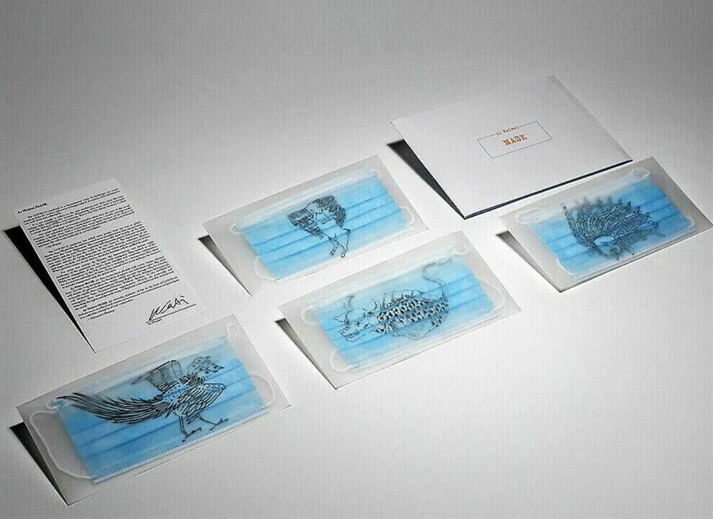 Shanhaijing Mask Set by Ai Weiwei — fine art print available at Rowang Gallery