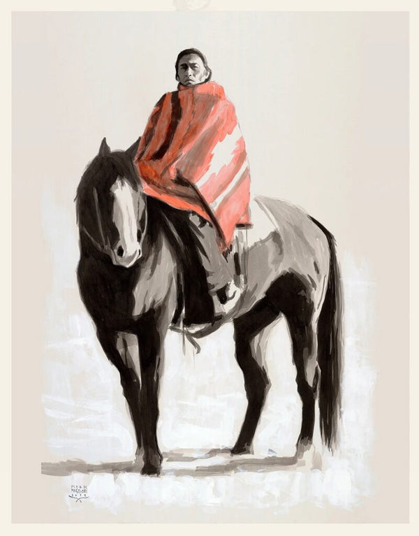 The Red Blanket by Mark Maggiori — fine art print available at Rowang Gallery