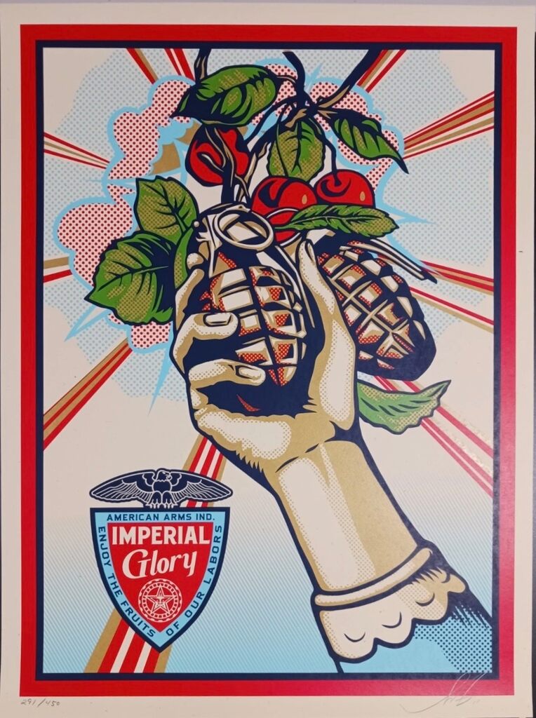 Imperial Glory - Signed & Numbered by Shepard Fairey — fine art print available at Rowang Gallery