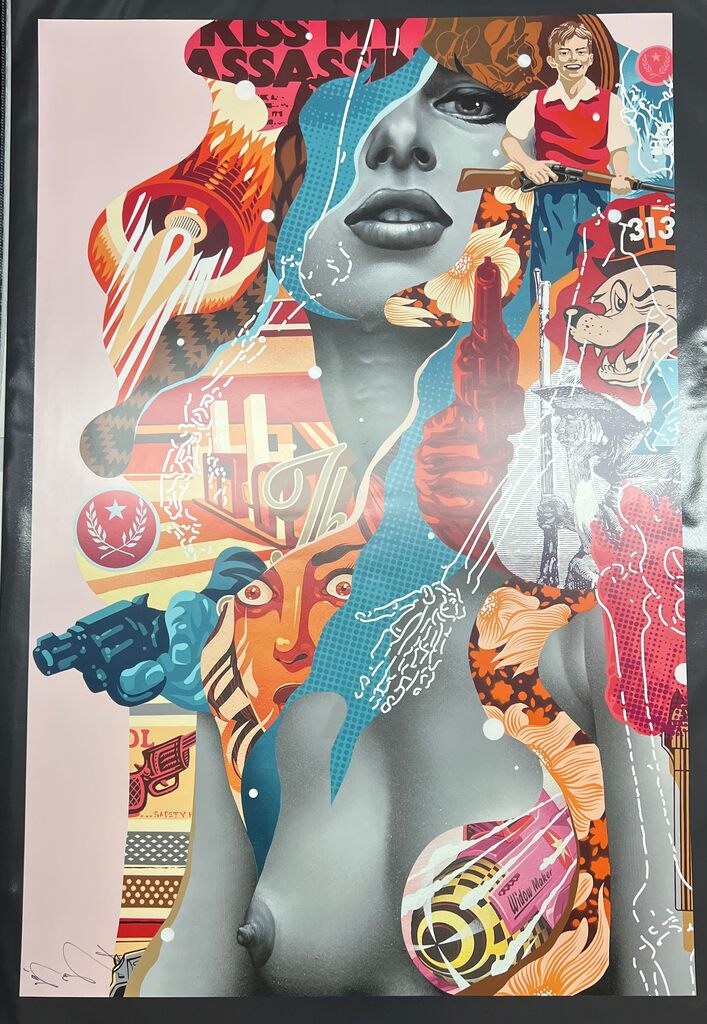 Kiss My Assassin by Tristan Eaton — fine art print available at Rowang Gallery