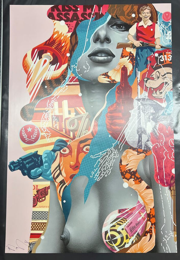 Kiss My Assassin by Tristan Eaton — fine art print available at Rowang Gallery