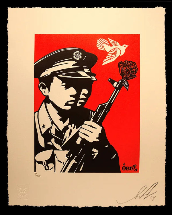 Chinese Soldiers by Shepard Fairey — fine art print available at Rowang Gallery