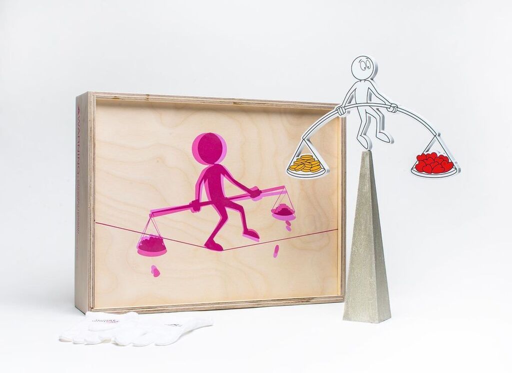 Kai Aspire Balancing Act Toy by KAI — sculpture available at Rowang Gallery