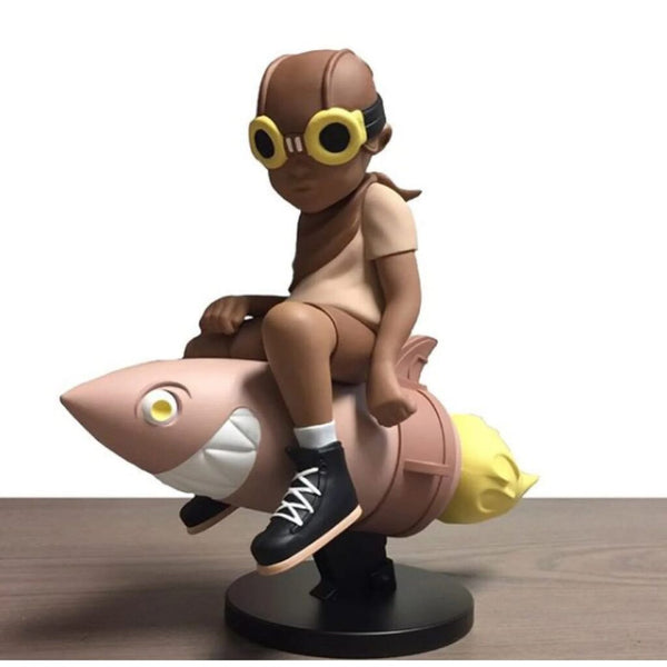 Beyond the Beyond (brown) by Hebru Brantley — collectible available at Rowang Gallery