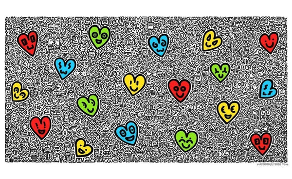 HEARTLAND by Mr Doodle — fine art print available at Rowang Gallery
