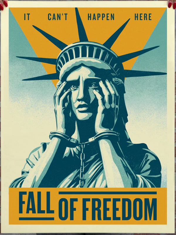 It Can't Happen Here Offset Lithograph by Shepard Fairey — fine art print available at Rowang Gallery