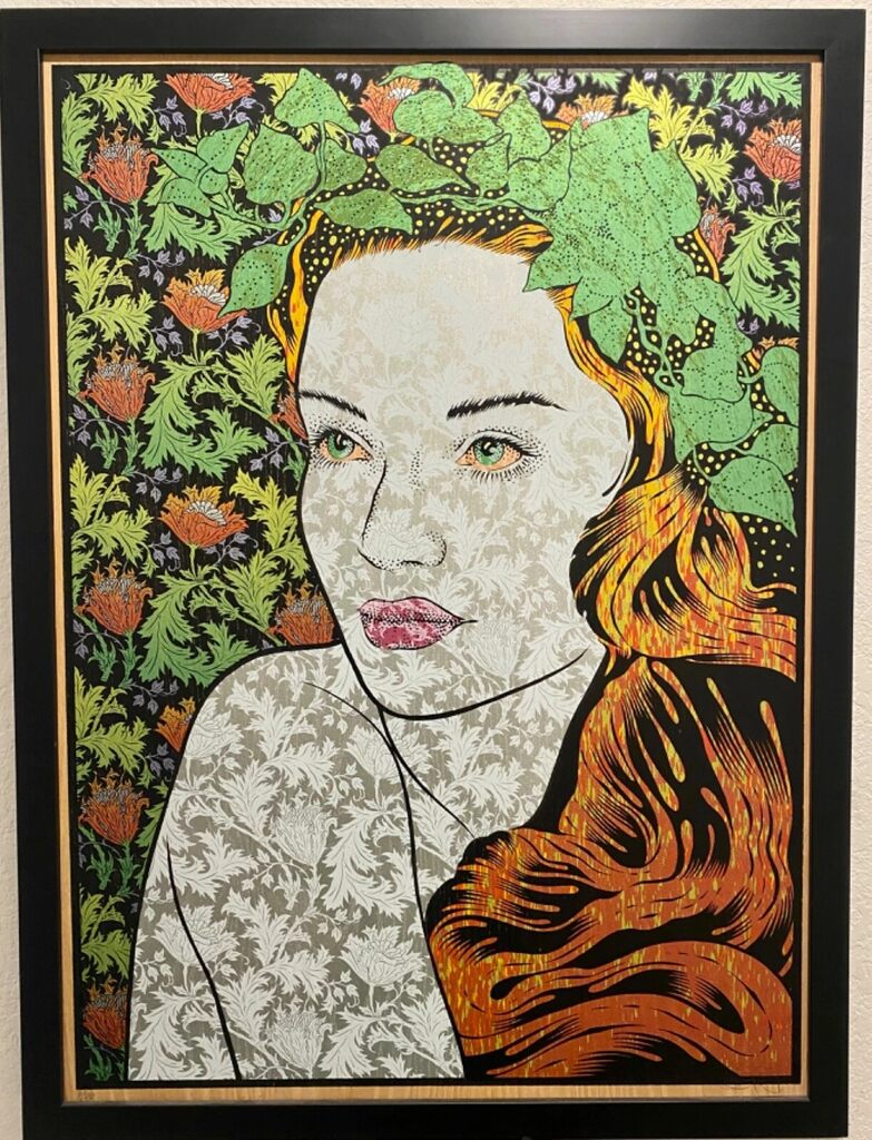 Daphne Wood Panel by Chuck Sperry — fine art print available at Rowang Gallery
