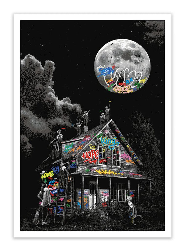 Moon Child by RoamCouch — fine art print available at Rowang Gallery