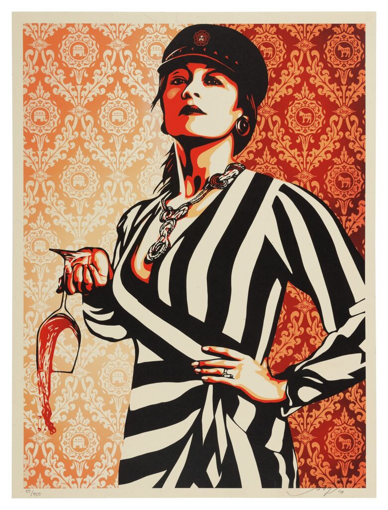 These Parties Disgust Me by Shepard Fairey — fine art print available at Rowang Gallery