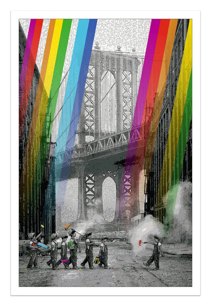 Once Upon A Time In Brooklyn - Mono by RoamCouch — fine art print available at Rowang Gallery