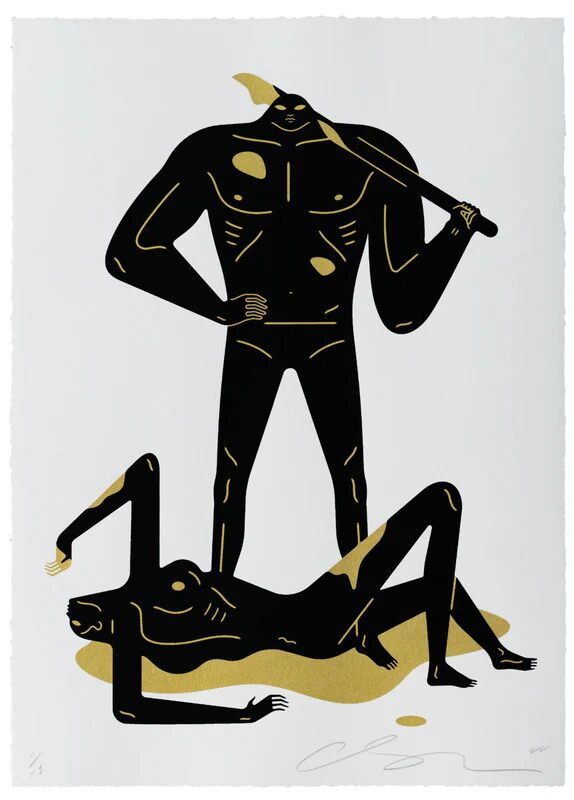 Naked Man And Woman by Cleon Peterson — fine art print available at Rowang Gallery