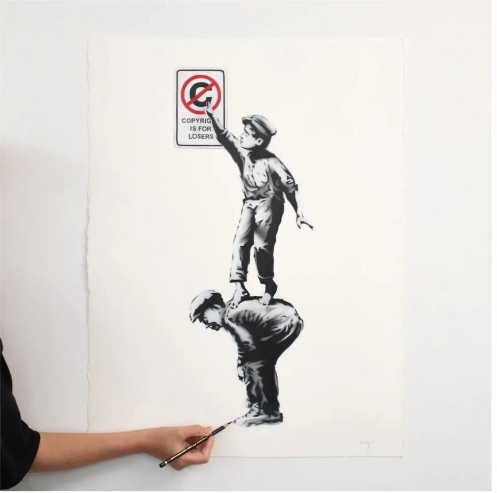 Copyright Infringement by CJ Hendry — fine art print available at Rowang Gallery