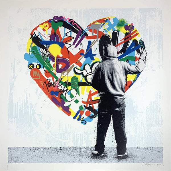 Paint Love by Martin Whatson — fine art print available at Rowang Gallery