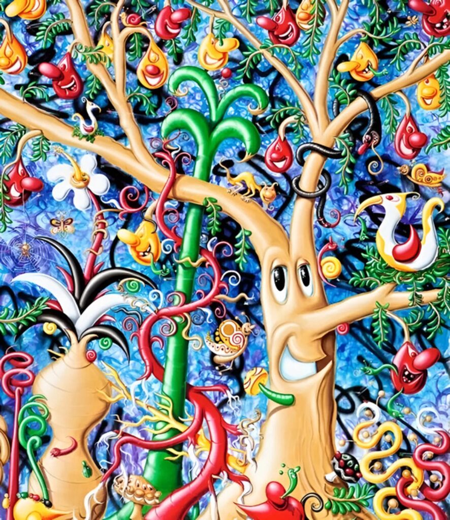 Jungleyea by Kenny Scharf — fine art print available at Rowang Gallery