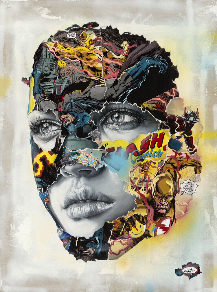 La Cage dans un combat électrique by Sandra Chevrier — fine art print available at Rowang Gallery