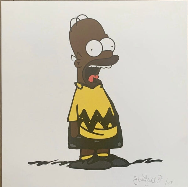 Homer - Brown by Jerkface — fine art print available at Rowang Gallery